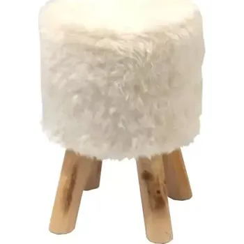 Taburet Taburet ALPIA - bílá/borovice - SLEVA 3% s kodem radost25