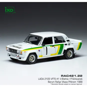 autíčko Lada 2105 VFTS - Barum Rallye Vltava Příbram 1988 #1 Blahna - Schovánek 1:43 IXO