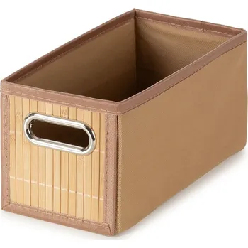 Bambusový úložný box v přírodní barvě 15x31x15 cm – Compactor ID_1658758