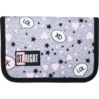 Školní batoh Školní rozkládací penál šedý PEST1641 - SLEVA 3% s kodem radost25