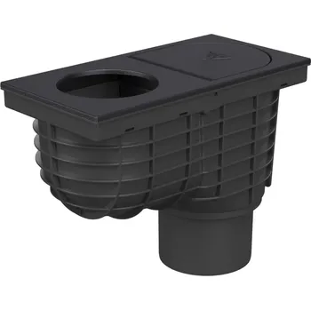 Kanalizační potrubí CHUDĚJ, s.r.o. lapač střešních splavenin spodní D110, litinový povrch, pro svod D100