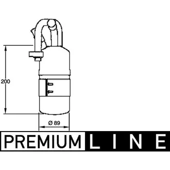 Sušič klimatizace Susarna, klimatizace MAHLE AD 282 000P