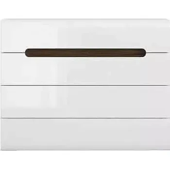 Komoda Komoda Azteca Trio KOM4S/8/11 Bílý/bílý vysoký lesk - SLEVA 3% s kodem radost25