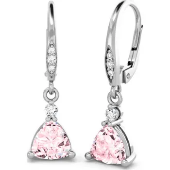 Náušnice Couple, Originální náušnice Karin, bílé zlato se zirkony, 585-66-3-0338.1B00.0.00.108.10