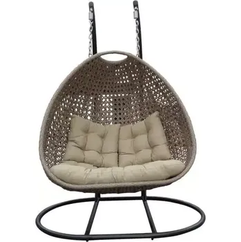 Křeslo Závěsná houpačka pro dva - šedá - doprava zdarma - SLEVA 3% s kodem radost25