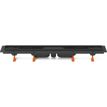 Odvodňovací žlab Podlahový linear. žlab černý 950 mm, spodní D40, bez mřížky