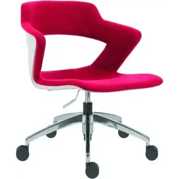 Konferenční židle Aoki ALU 2160 TC - čalouněný sedák + opěrák - SLEVA 3% s kodem radost25