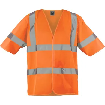pracovní vesta ČERVA Vesta YARRA HV, krátký rukáv, zapínání na suchý zip, reflexní 0355000596004 XL Oranžová