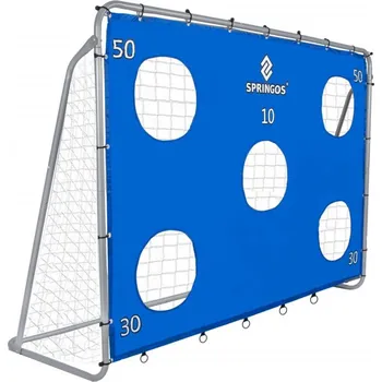 Fotbalová branka Springos SG0010 fotbalová branka s terčem 240 x 170 x 85 cm