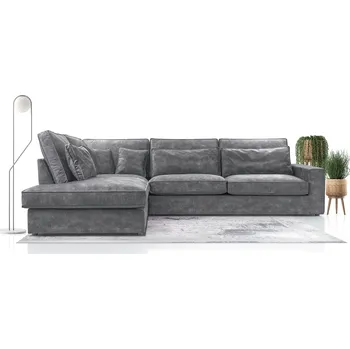 Obývací stěna Sedací souprava Carny L Palladium 15 šedá