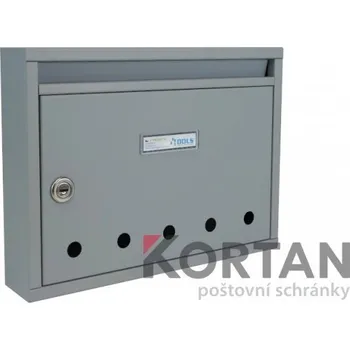 Poštovní schránka Poštovní schránka E-01 BASIC s otvory - pro zazdění s orámováním - lakovaná RAL 9016 - dopravní bílá