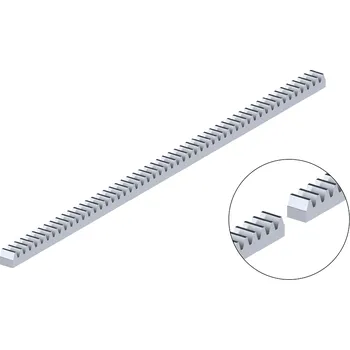 Pohon brány hřeben ocelový CREM-30 - hřeben pro posuvné brány kovový 30 x 30 x 1000 mm, do 5000 kg, pro pohony s pastorkem M6