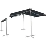 Markýza 3x3m ŠEDÁ (P4512) - volně stojící - SLEVA 3% s kodem radost25