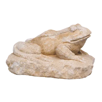 Zahradní dekorace ZahradniDekorace zahradní sochy - Žába na podstavci, výška 17 cm, 9 kg