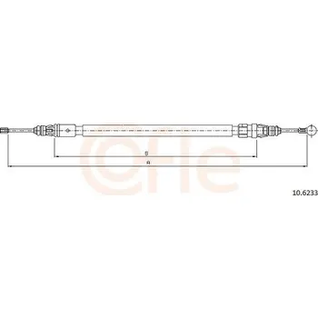 Autodíl Tažné lanko, parkovací brzda COFLE 10.6233
