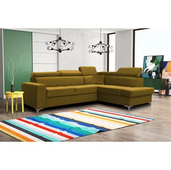 Obývací stěna Sedací souprava Silk P žlutá