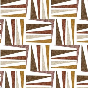 ubrus Ubrus PVC 123A metráž geometrický vzor červeno-bílý