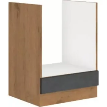 Kuchyňská linka Spodní skříňka VEGA 60 D GAZ BB - šedá matná / dub lancelot - SLEVA 3% s kodem radost25