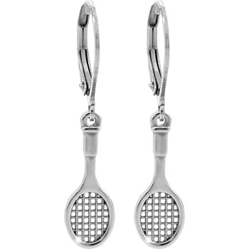 Módní doplněk JSB bijoux s.r.o. Ocelové náušnice klapky s tenisovou raketou bez krystalů