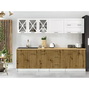 Kuchyňská linka Kuchyňská linka Tyra 260 bílá/artisan MAT - doprava zdarma - SLEVA 3% s kodem radost25