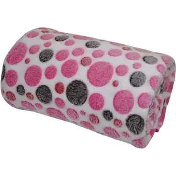 deka Deka mikroplyš 150x200 cm - puntíky růžové - SLEVA 3% s kodem radost25