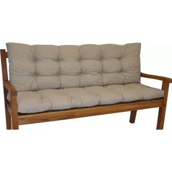 Podsedák Polstr na zahradní lavičku 120 cm - béžový melír - SLEVA 3% s kodem radost25