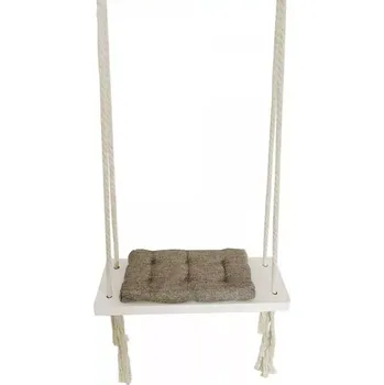Dřevěná hračka Houpačka pro děti SVING, bílá/šedá - SLEVA 3% s kodem radost25