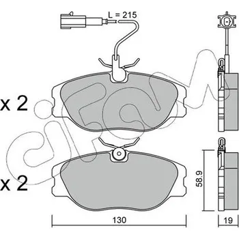 Brzdová destička Sada brzdových destiček, kotoučová brzda CIFAM 822-072-1