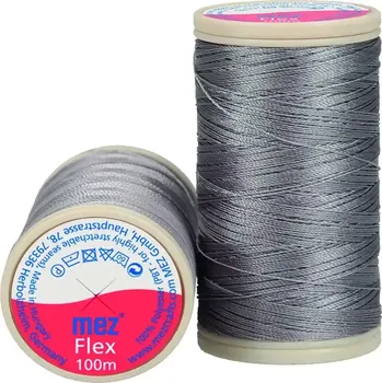 Nit Elastická polyesterová nit 2006 Středně šedá (MEZ FLEX 120)