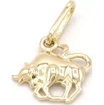 Zlatý přívěsek býk 0,57g