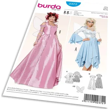 Střih Burda 2372 - Víla, nymfa, elfka