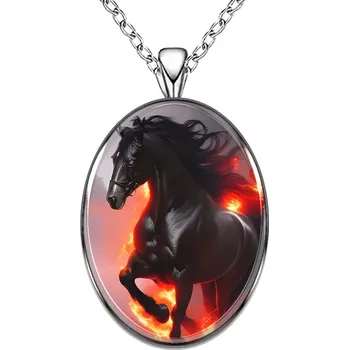 Řetízek Náhrdelník a přívěsek kůň