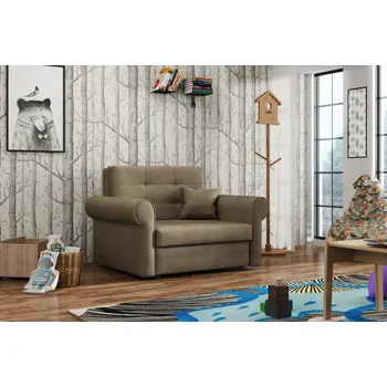 Obývací stěna Rozkládací křeslo Vivian Silver I Paros sv. hnědá