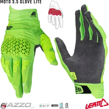 Moto rukavice Rukavice Leatt Moto 3.5 Lite Glove Lime 2024 10 - L