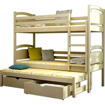 Dětská postel Vomaks Patrová postel s přistýlkou PPV 002 - 1213/SUR2 - doprava zdarma - SLEVA 3% s kodem radost25