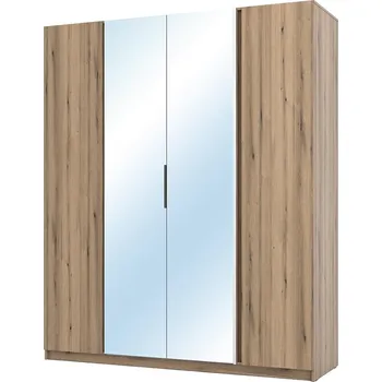 Šatní skříň Šatní skříň KAJA 2F 2LU | 200 cm | se zrcadly | VYSOKÁ | evoke