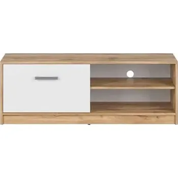 Televizní stolek Matos Televizní stolek RTV1D dub wotan/bílá mat - SLEVA 3% s kodem radost25