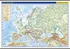 Evropa školní fyzická nástěnná mapa 136 x 96 cm 1:5 000 000 - Kartografie PRAHA (2019, s dřevěnými lištami)