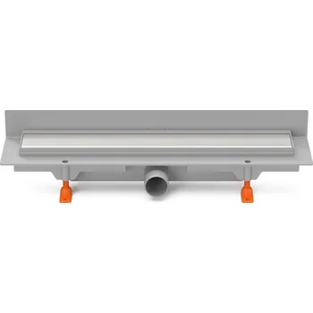 Podlahový linear. žlab ke stěně 450 mm,boční D40,klasik/floor lesk