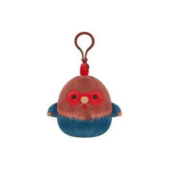 Dětské zboží Squishmallows - 9 cm Clip On plyšák - hnědo modrý kohout