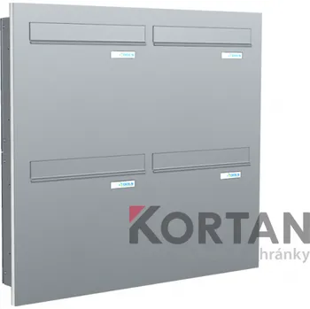 Poštovní schránka Poštovní schránka A-04 - do dveřního panelu - lakovaná RAL 7016 - antracit