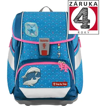 Školní batoh Školní aktovka/batoh 2IN1 PLUS pro prvňáčky – 6dílný set, Step by Step Dolphin Pippa