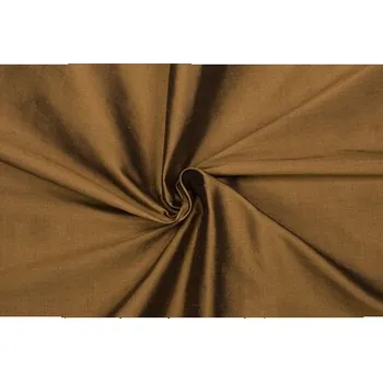 Hedvábný dupion, hladký, bronzový, sartor.cz