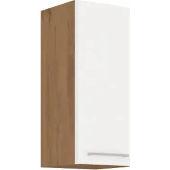 Kuchyňská linka Horní skříňka VEGA 30 G-72 1F - dub lancelot / bílá extra vysoký lesk HG - SLEVA 3% s kodem radost25