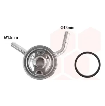 Chladič motoru Olejový chladič, motorový olej VAN WEZEL 13013713