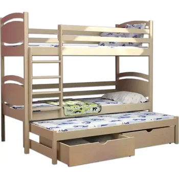 Dětská postel Vomaks Patrová postel s přistýlkou PPV 003 - 1216/BAR5 - doprava zdarma - SLEVA 3% s kodem radost25