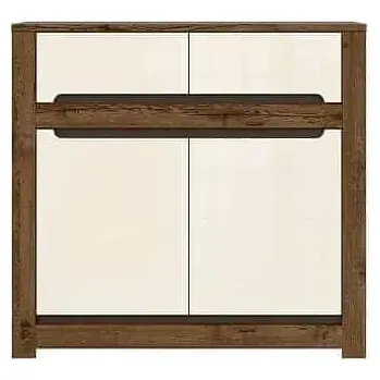 Obývací stěna Komoda Ruso KOM2D2S - Dub April/Perleťový lesk - SLEVA 3% s kodem radost25