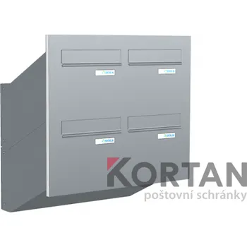 Poštovní schránka Poštovní schránka D-246 - do dveřního panelu - lakovaná RAL 9005 - černá