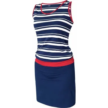 Dámské šaty Dámské šaty, bez rukávu NACELA 801 tm. modrá S