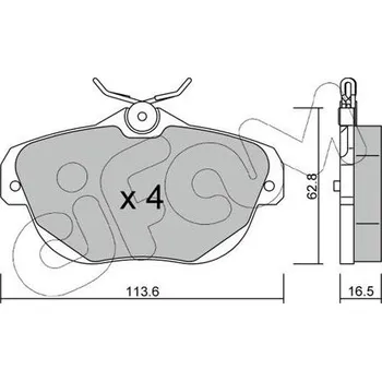 Auto-moto Sada brzdových destiček, kotoučová brzda CIFAM 822-856-0